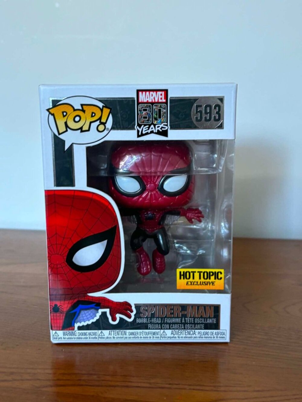 Funko Pop! Spider-Man #593 | Marvel 80 Years | Marvel Vinyl Figure